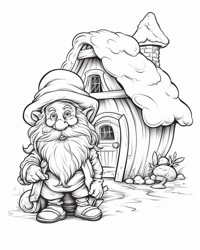 Celtic Leprechaun coloring page