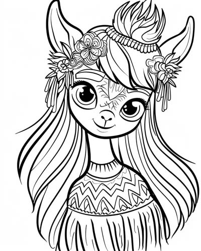 Celtic puca coloring page