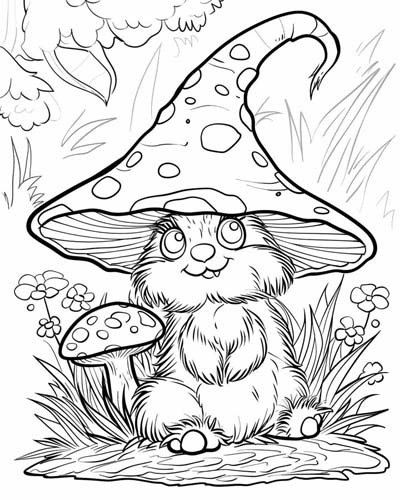 Celtic puca coloring page