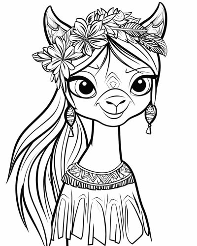 Celtic puca coloring page