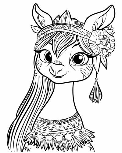 Celtic puca coloring page