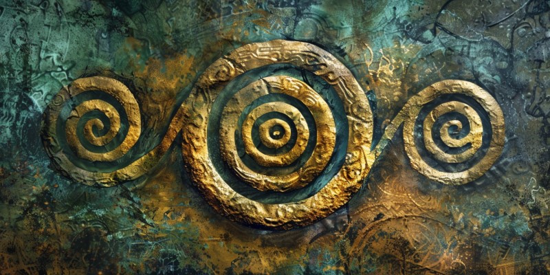 artwork of Celtic spirals