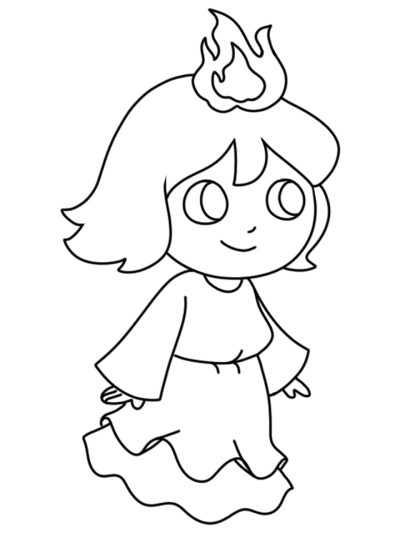 Ghost of Christmas Past coloring page