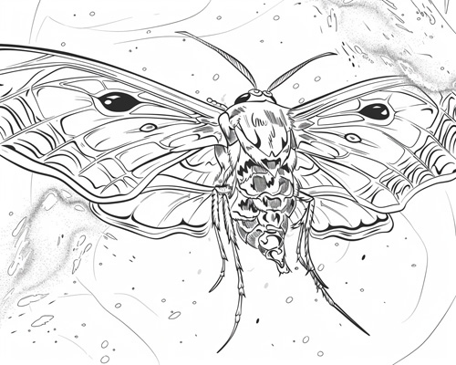 Kaiju coloring page | Mothra