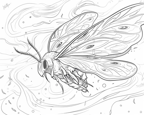 Kaiju coloring page | Mothra
