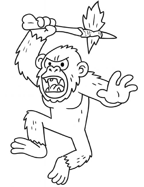 Preschool coloring page | Kong