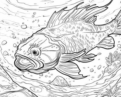 coloring page of the namazu