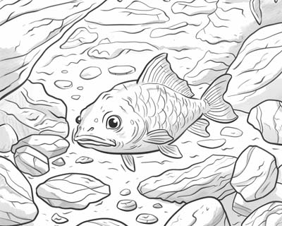 coloring page of the namazu