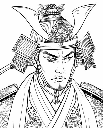 shogun coloring page