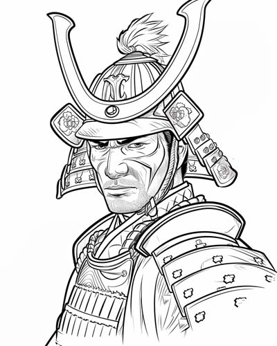 Daimyo coloring page
