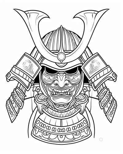 shogun coloring page