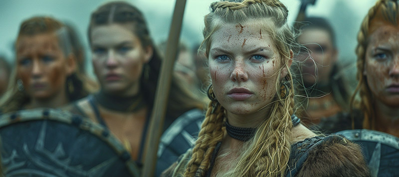 photo of Lagertha and her shield maidens