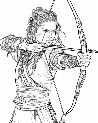coloring page of Lagertha