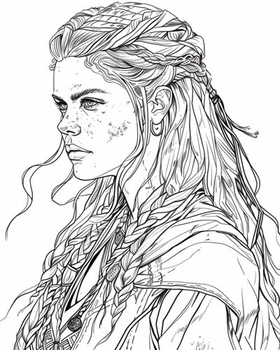 coloring page of Lagertha
