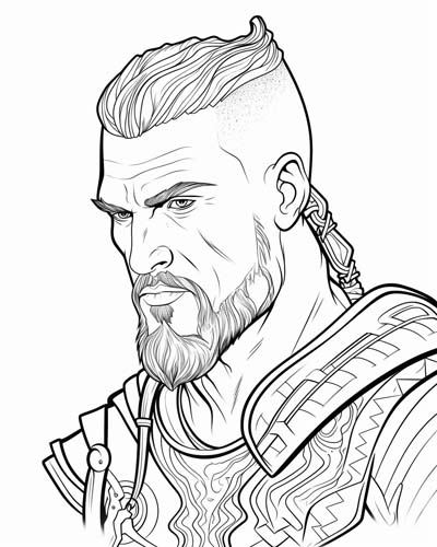 coloring page of Ragnar