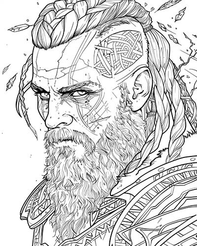 coloring page of Ragnar