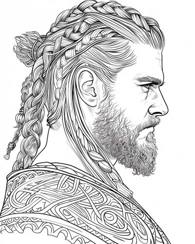 coloring page of Hvitserk