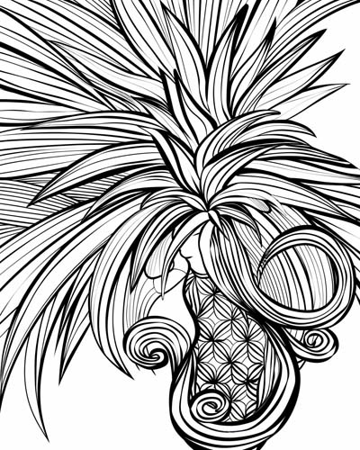 Pina coloring page
