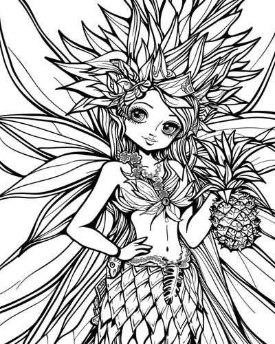 Pina coloring page