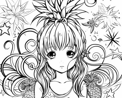 Pina coloring page