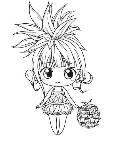 Pina coloring page