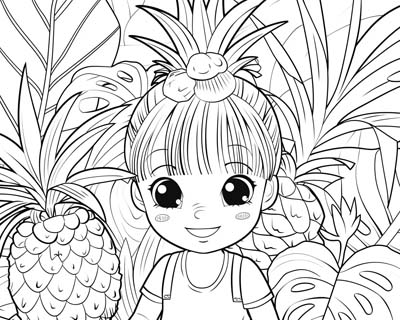 The story of Pina coloring page
