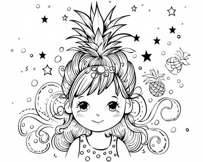 Pina coloring page