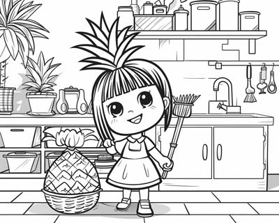 Pina coloring page