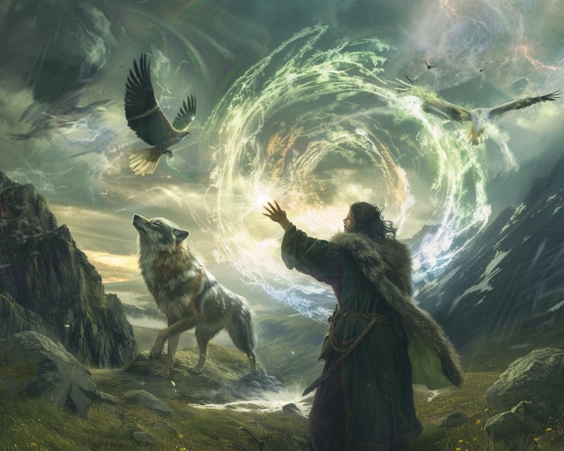 artwork of Gwydion the wizard