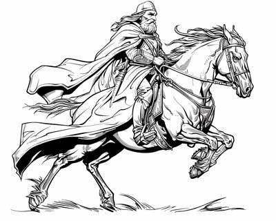 coloring page of Owain Glyndwr