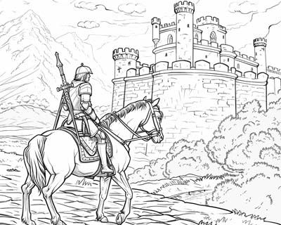 coloring page of Owain Glyndwr