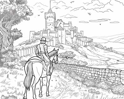 coloring page of Owain Glyndwr