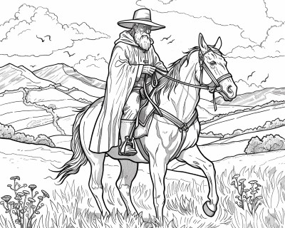 coloring page of Gruffudd Young