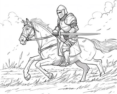 coloring page of Hywel Coetmor