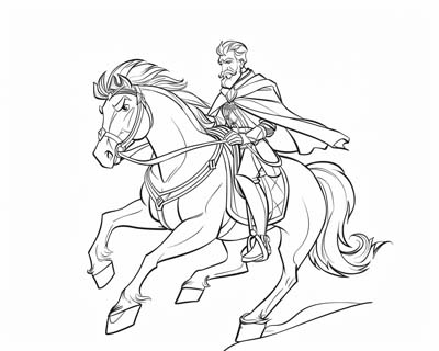 coloring page of King Henry IV