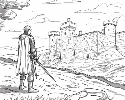coloring page of Rhys Ddu