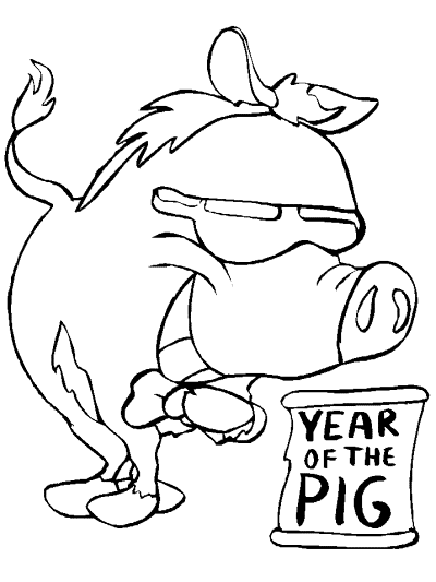 chinese new year coloring pages
