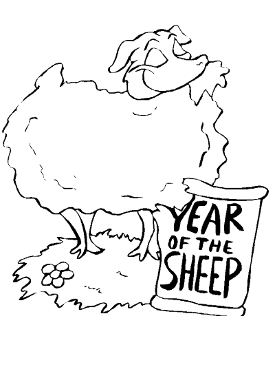 chinese new year coloring pages