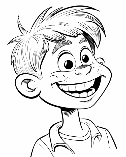 clean teeth smile coloring page