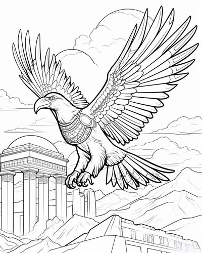Horus coloring page