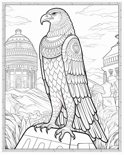 Horus coloring page