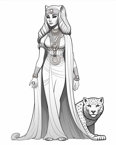 Mafdet coloring page