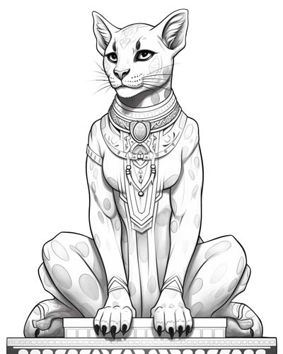 Mafdet coloring page