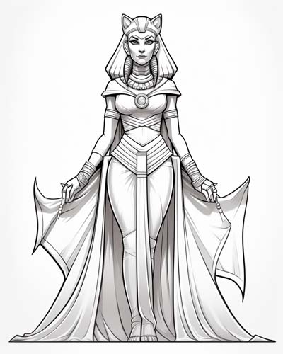 pakhet coloring page