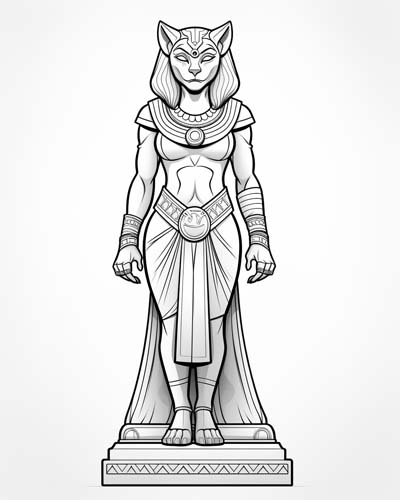pakhet coloring page