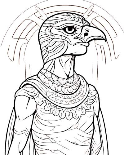 Ra coloring page