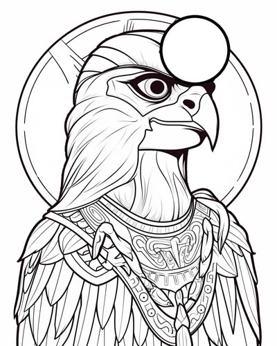 Ra coloring page