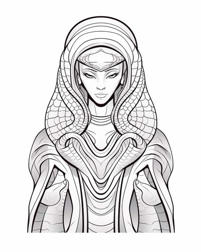 Renenutet coloring page