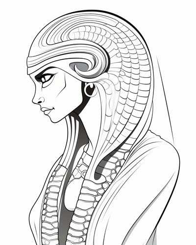 Renenutet coloring page