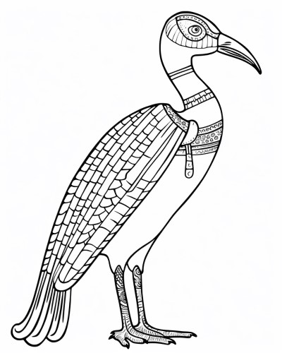 thoth coloring page
